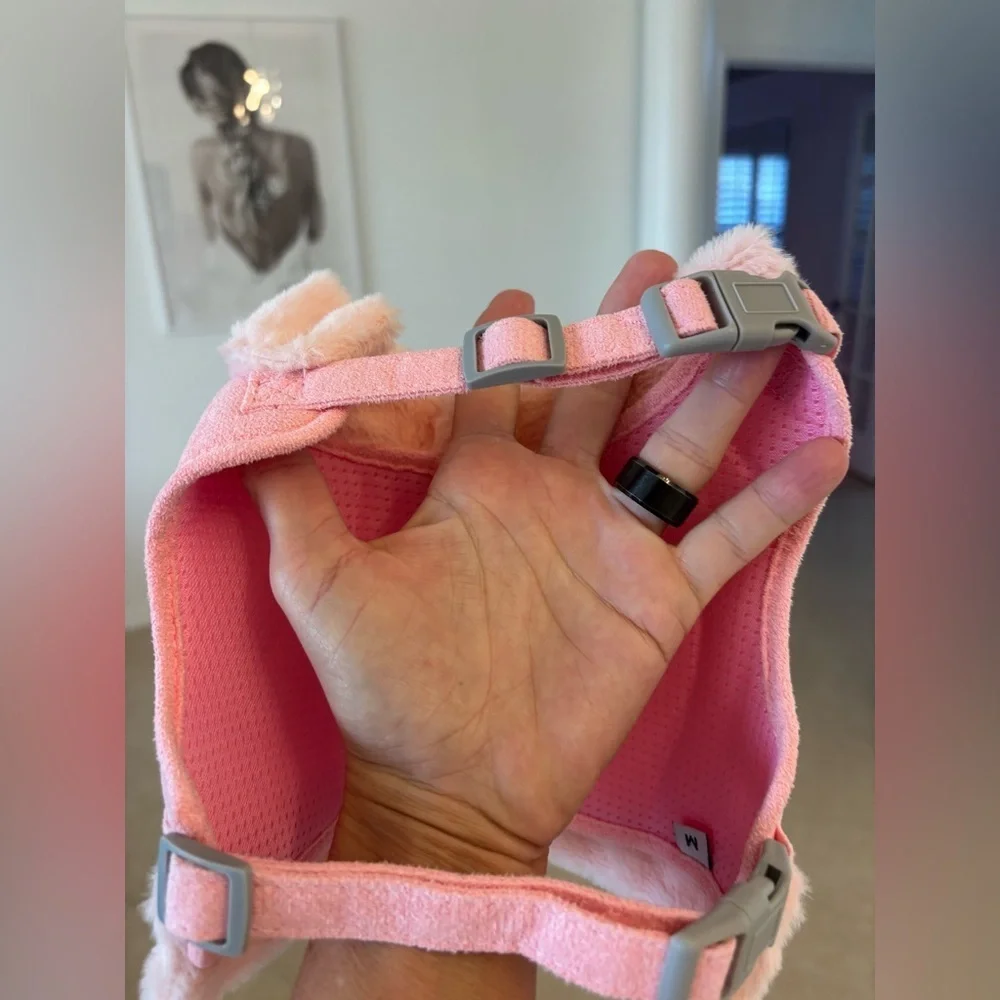 Pink Bow Flurry Animal  Harness with Leash